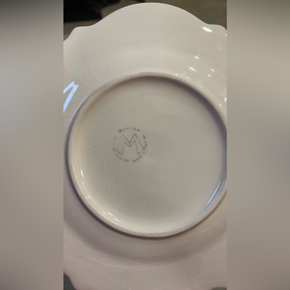 MANCER by Mancioli Vintage Made in Italy Hand Painted Ceramic Salad Plate MCM - Picture 2 of 4